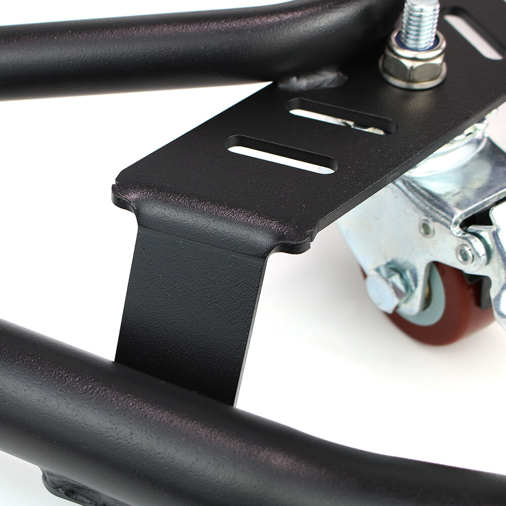 Steel Motorcycle Rear Wheel Mobile Lift Frame Bracket Stand Universal Black