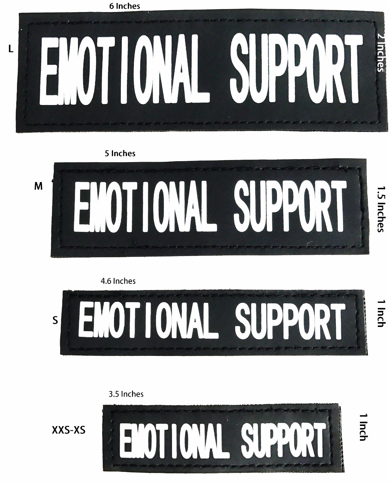 Reflective SERVICE DOG Patches,IN TRAINING,DO NOT PET, EMOTIONAL SUPPORT,THERAPY