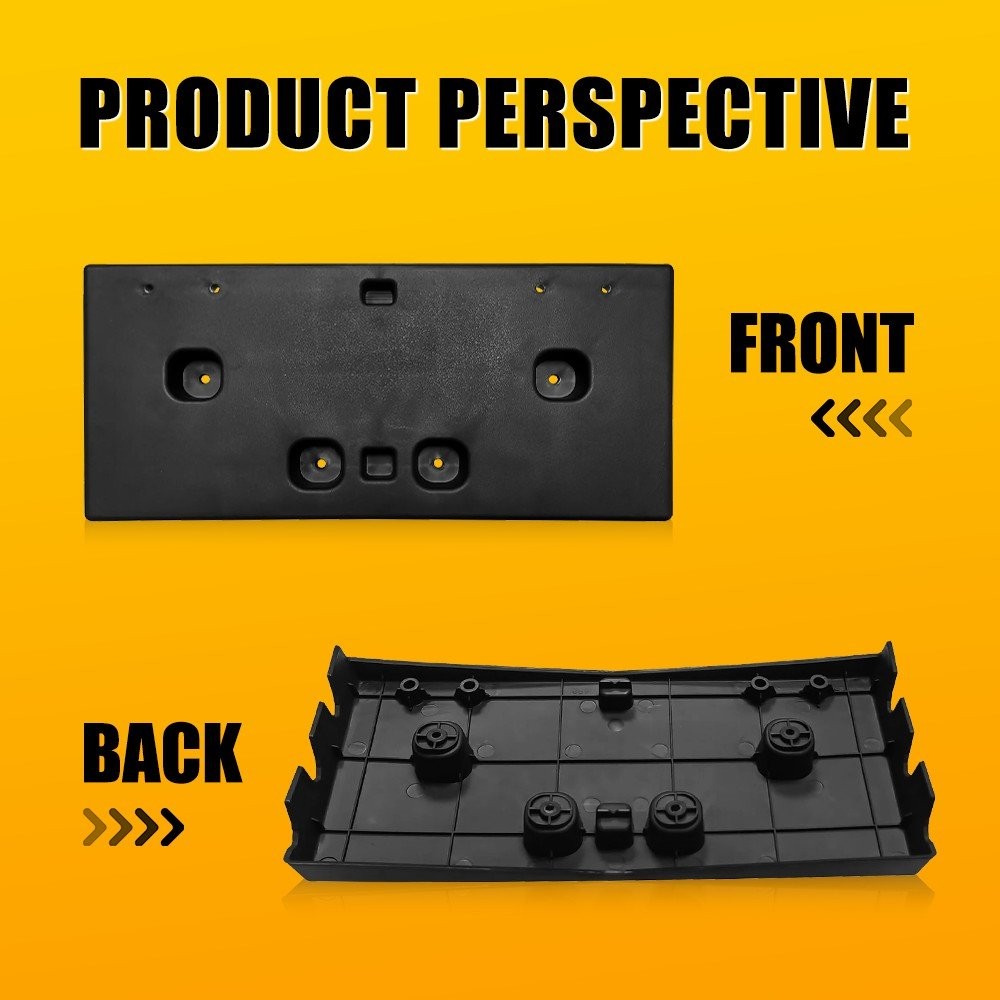 License Plate Bracket 94533706 For 2017-2022 Chevrolet Trax Front Textured Black