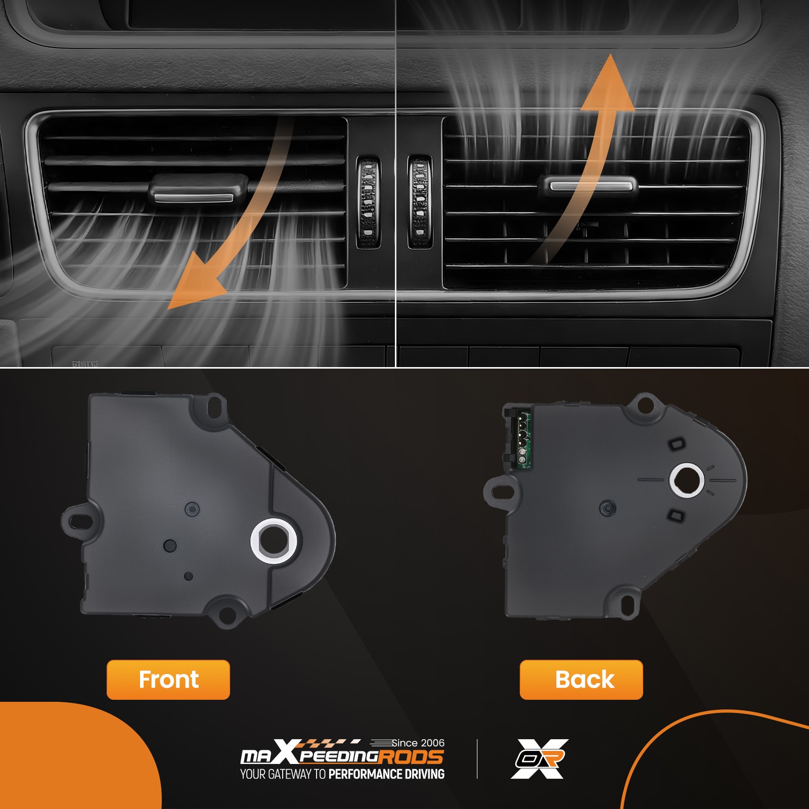 HVAC Blend Door Actuator for Chevrolet Blazer S10 GMC Jimmy 1995-2004 604100