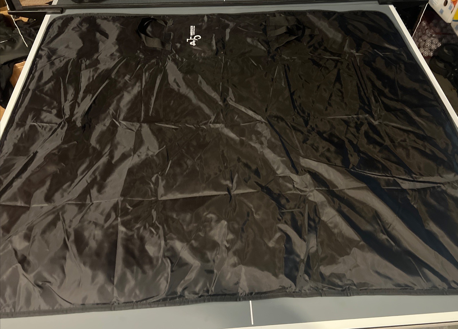 Water Resistant Picnic Stadium Fleece blanket for Spectators and Fans~Plaid Red