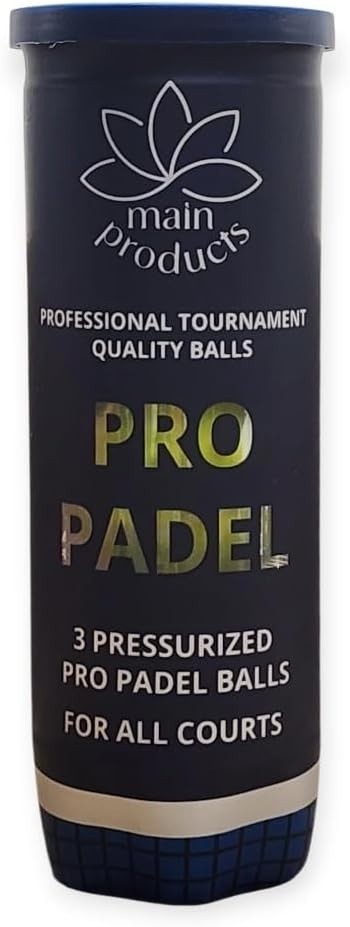 Padel Balls - Professional Tournament Quality Balls, 2 Tubes (6 Balls), 47% Wool