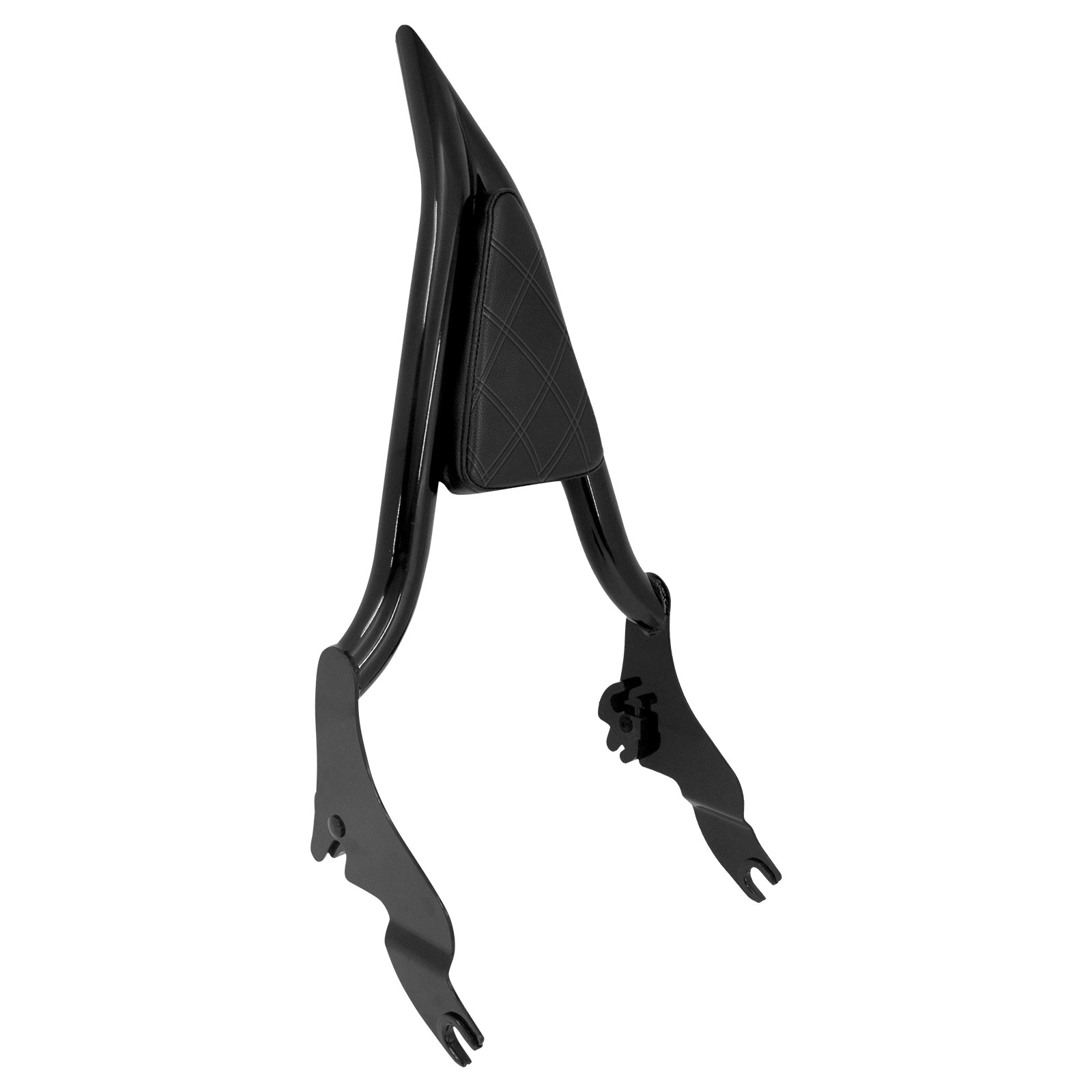 16" Passenger Diamond Backrest Sissy Bar For Harley 09-2025 Touring Street Glide