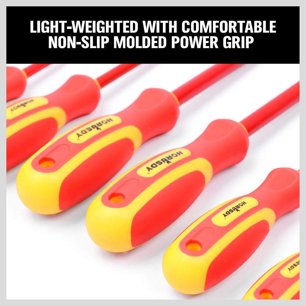 6pc 1000V Insulated Screwdriver Set with Magnetic Tips, New