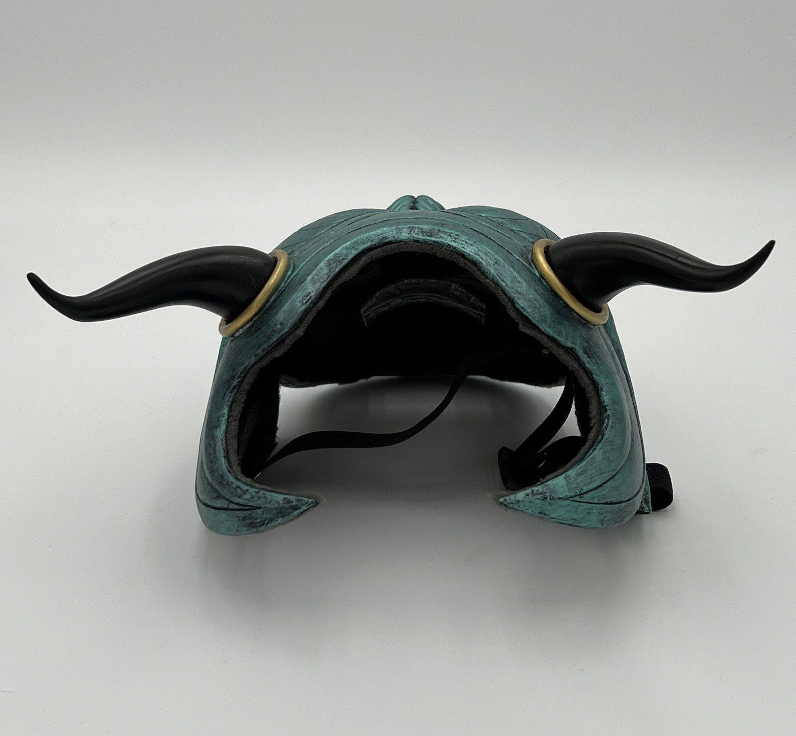 Demon Devil Oni Costume Mask Green Black Gold Samurai Assassin Style Cosplay