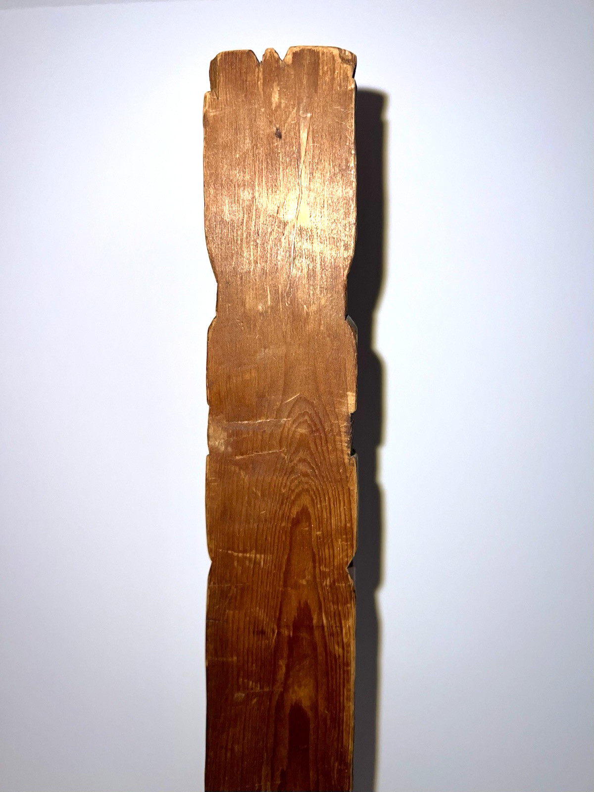 Native American Indian Pacific Northwest Coast Wood Cavred Totem; 13 1/2" Tall