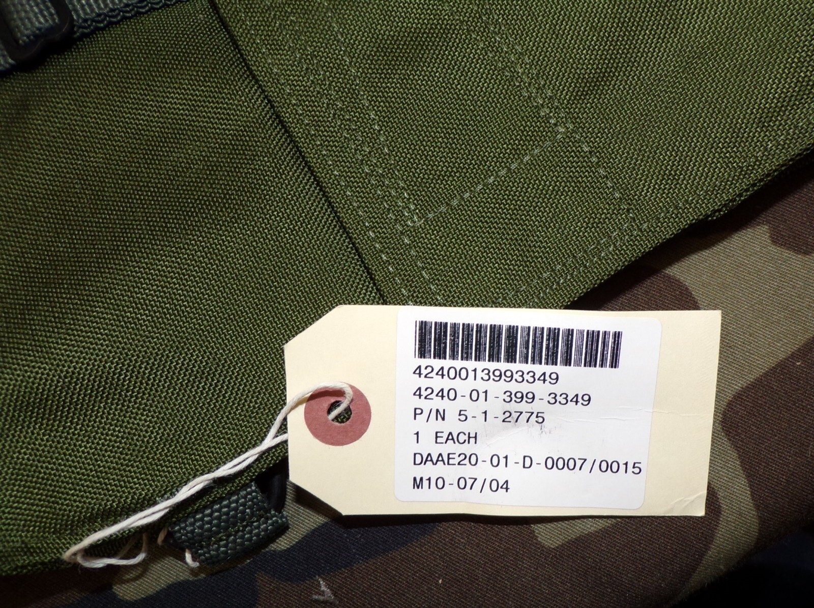 Original US Army OD M40 Series Gas Mask Carrier Assembly Bag (New/Unissued)