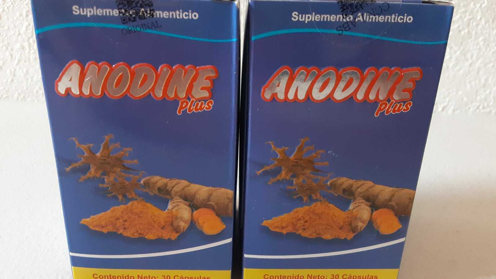 2 PACK ANODINE PLUS 60 Pills Total- Colageno-Cicutilla-Curcuma-Glucosamina