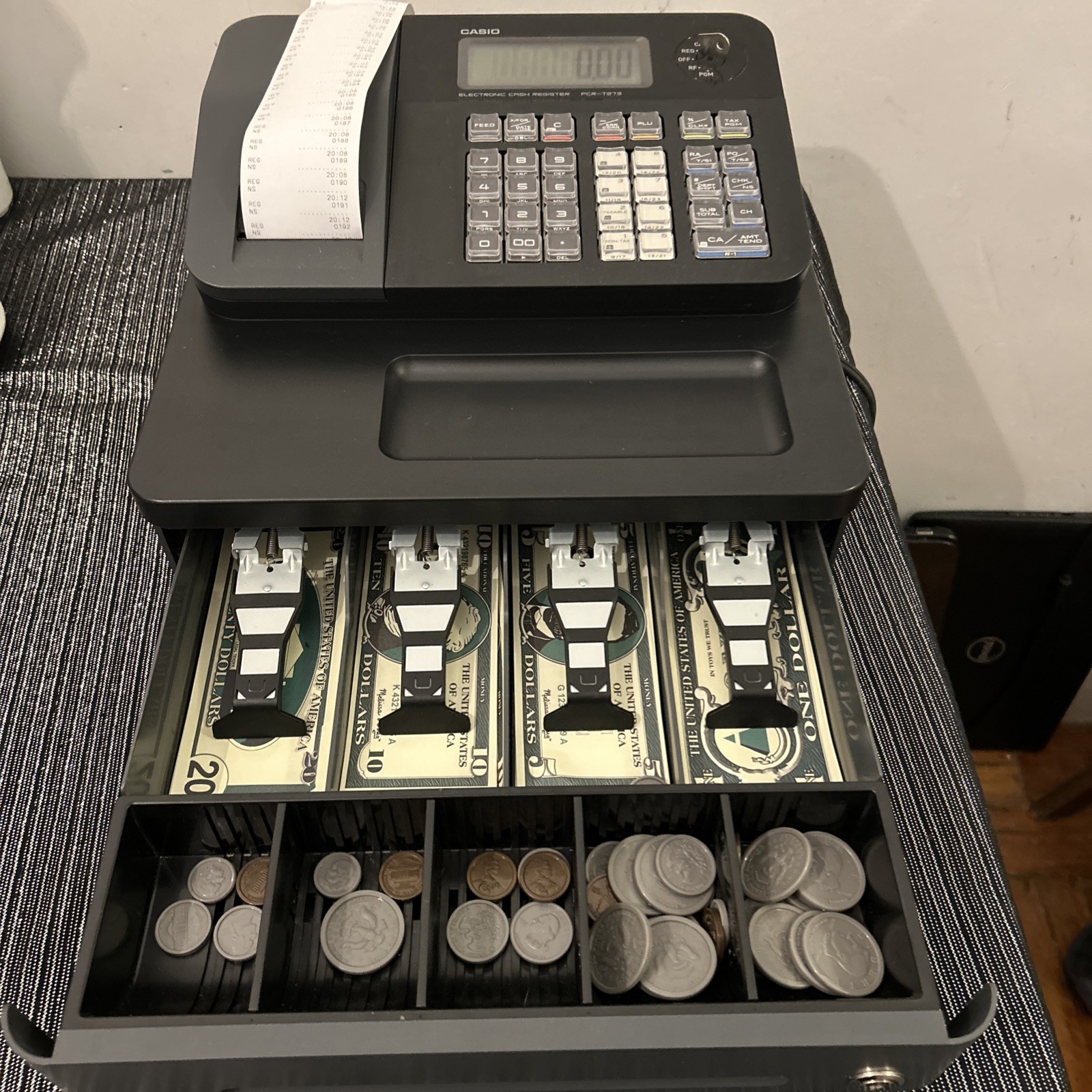 Casio PCR-T273 Electronic Cash Register Operator Key / No Drawer Key / Tested