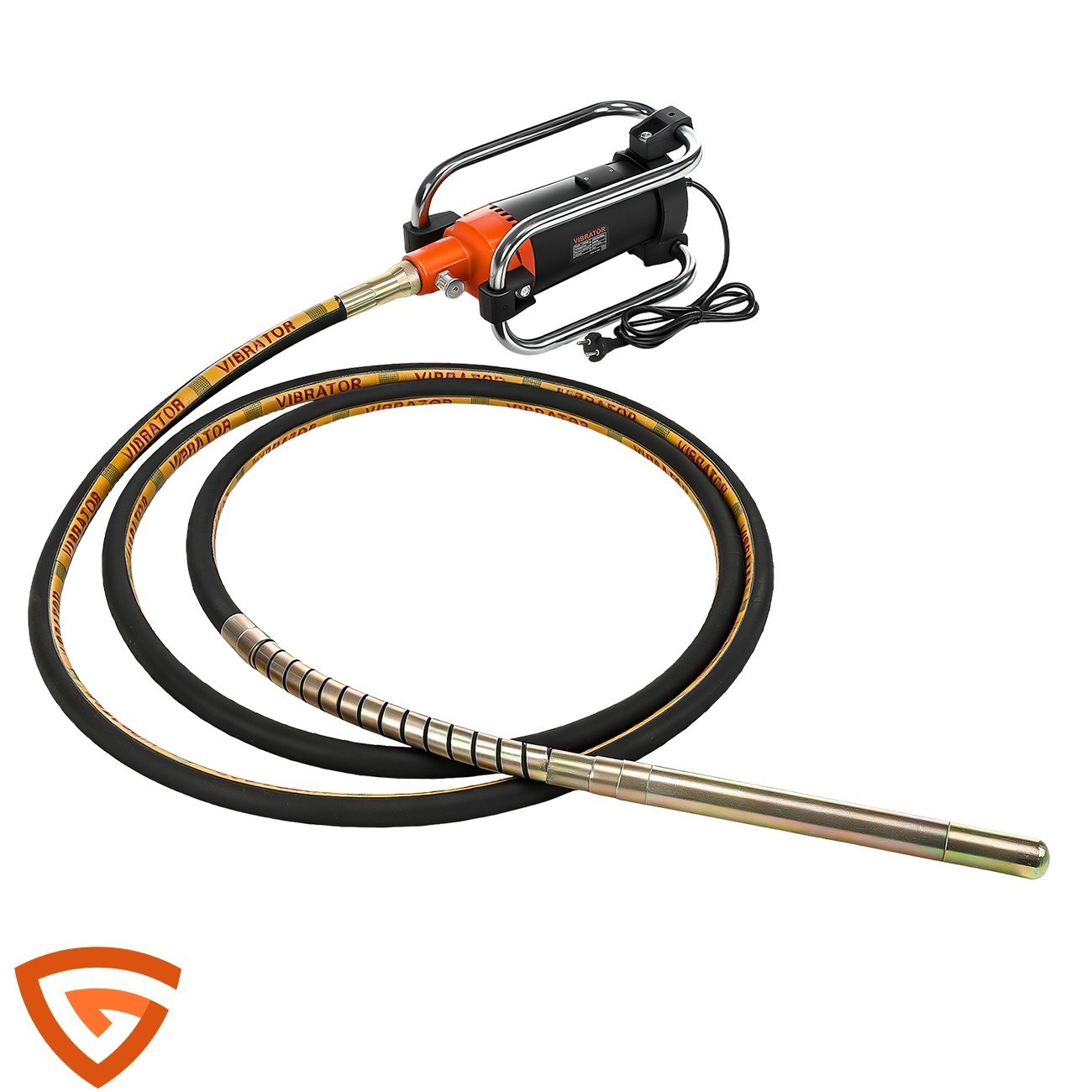 Electric Concrete Vibrator 2000W 14-3/4 Ft Poker to Remove Air Bubbles 10000VPM