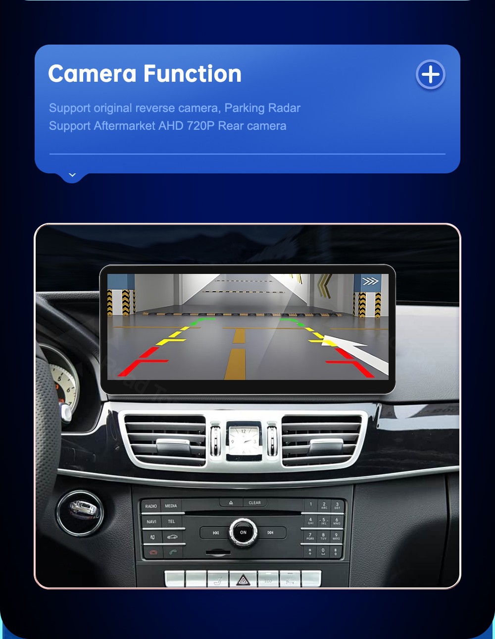 12.3"Android Auto Carplay Screen for Mercedes Benz E Class W212 2012-2015 NTG4.5