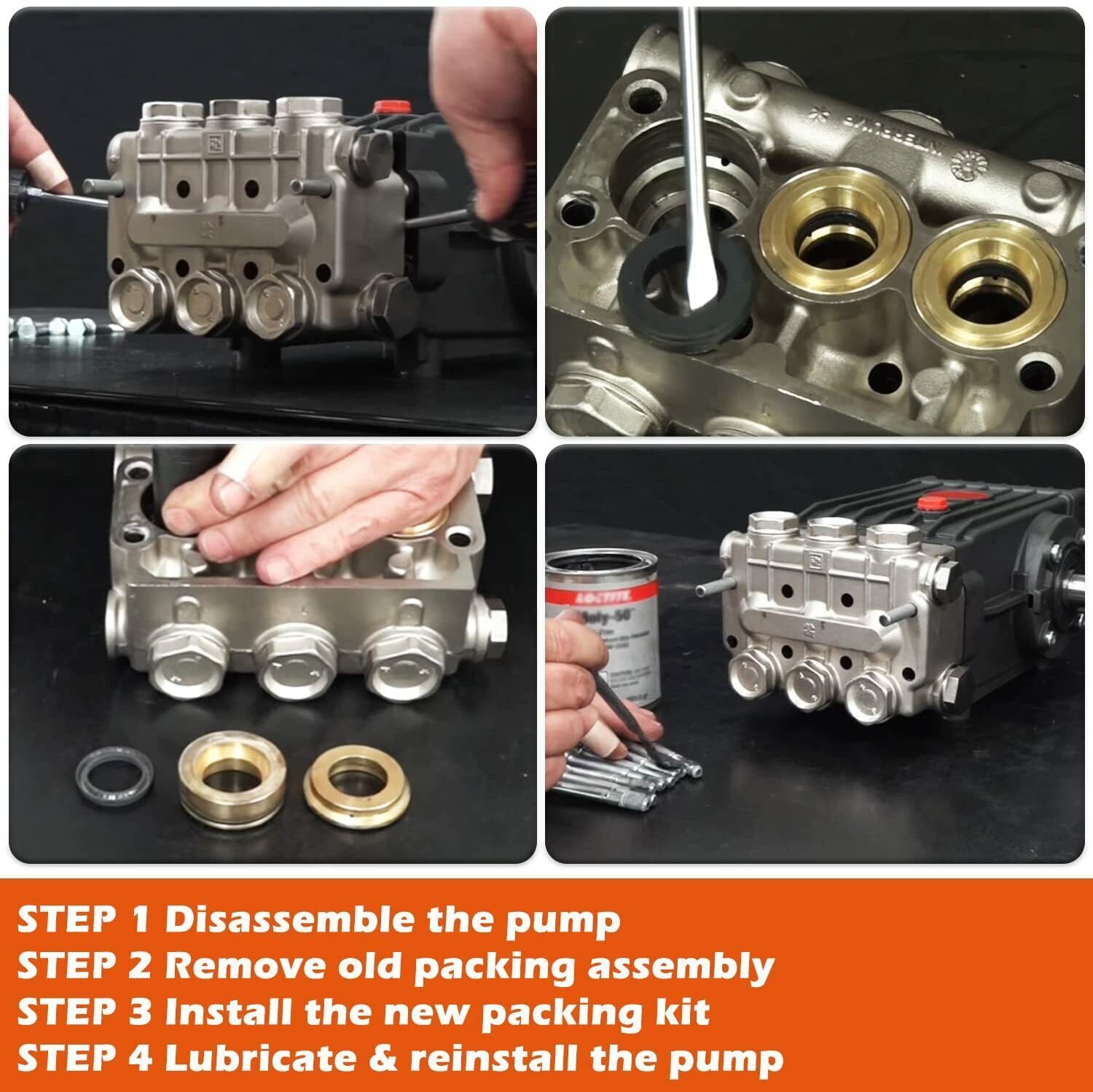 Replacement Pressure Washer Repair Kit 69 For General Pump TS1511 TS2021 K69