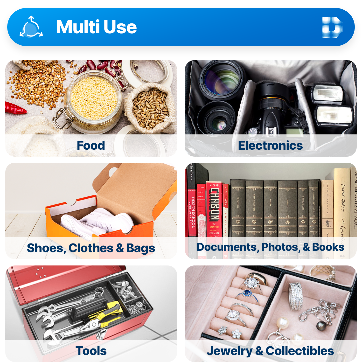 500 gram X 10 PK "Dry & Dry" Food Grade Orange Indicating Silica Gel Packets