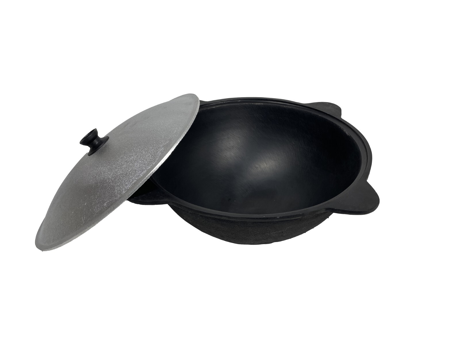 Kazan 100% Cast Iron Authentic Uzbek Cauldron & Oven Uchag Pilaf Plov Lagman Wok