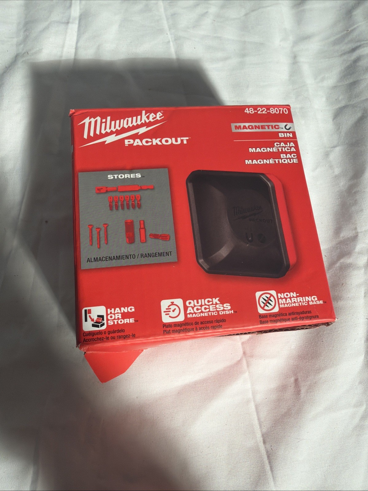 NEW Milwaukee 48-22-8070 PACKOUT Magnetic Wall Mounted Bin