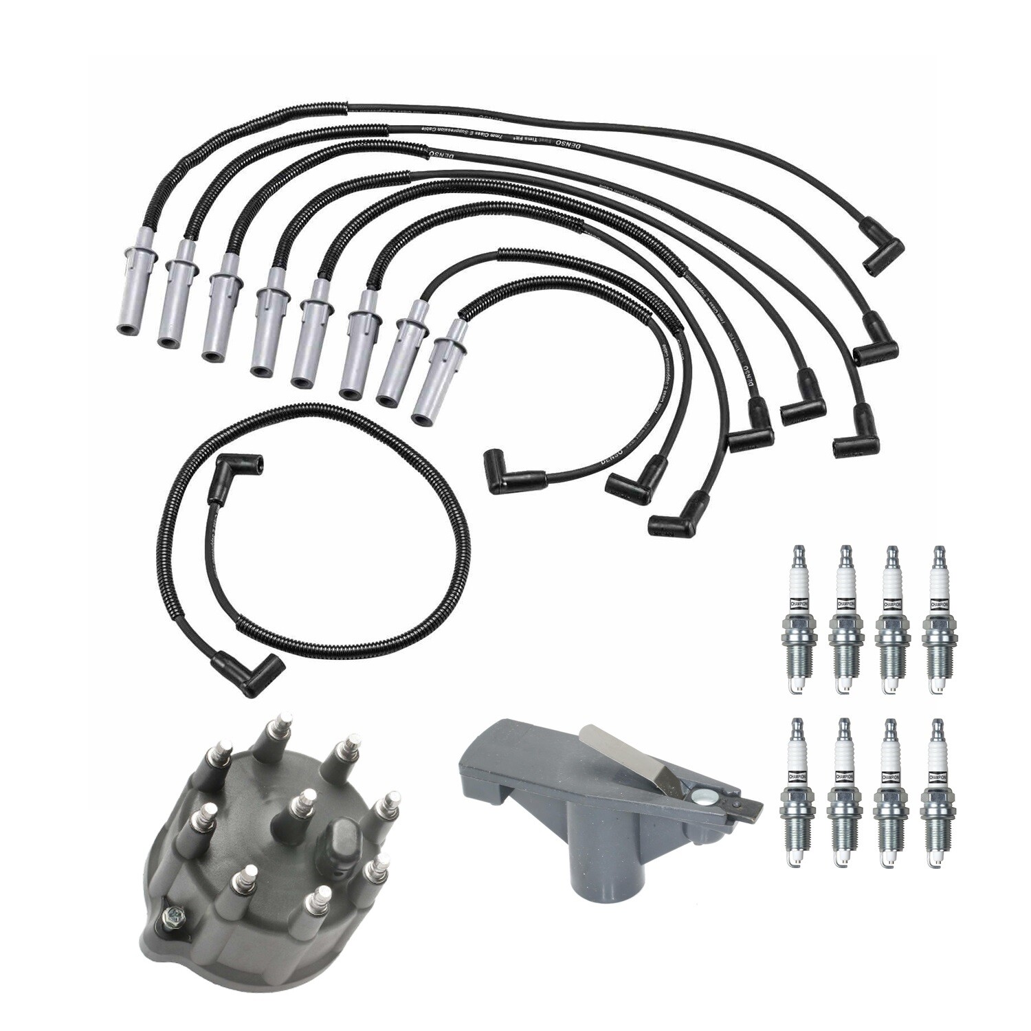 Tune Up Kit Spark Plugs & Cap For Dodge Ram Dakota Durango Magnum 5.2 5.9 V8
