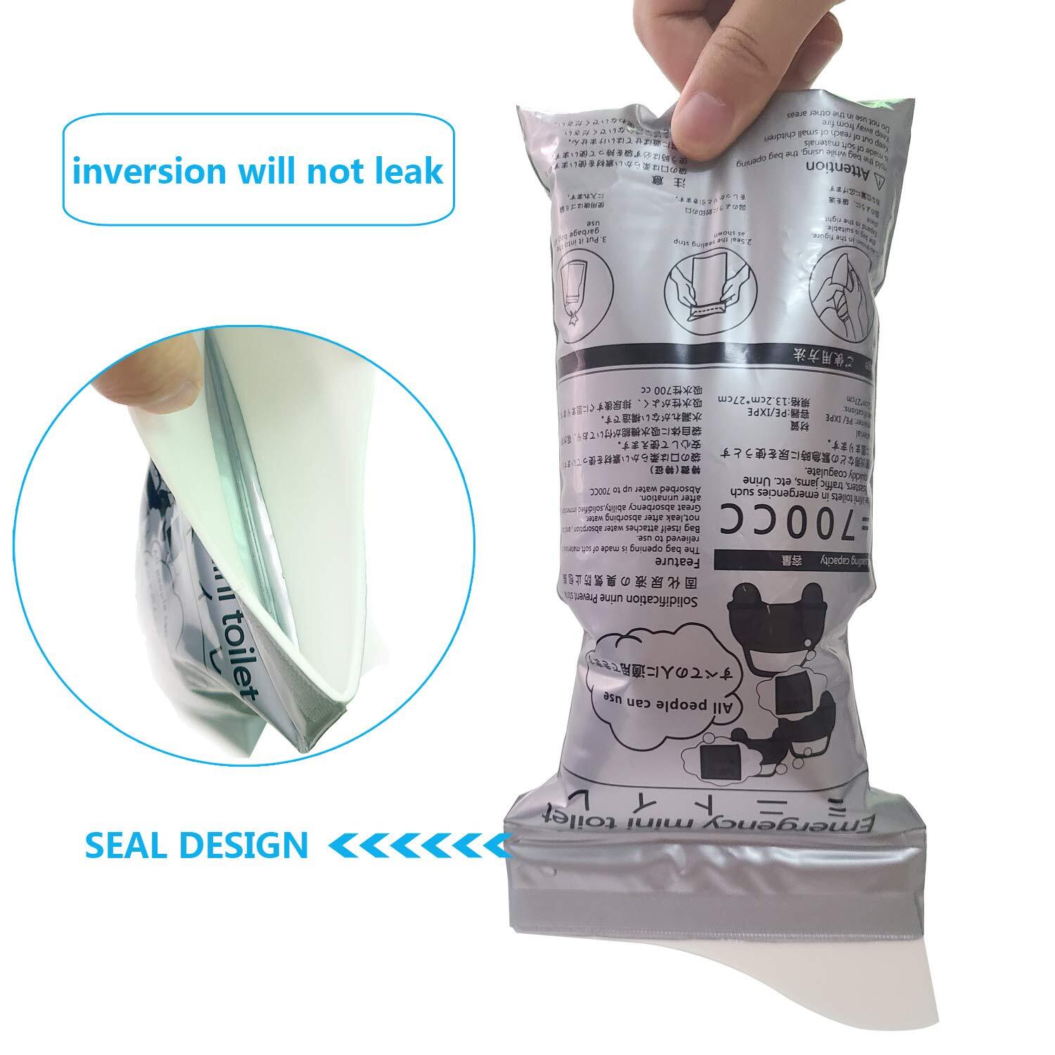 32 PCS Disposable Emergency Urinal Bag,Travel Pee Portable Camping Pee Bags