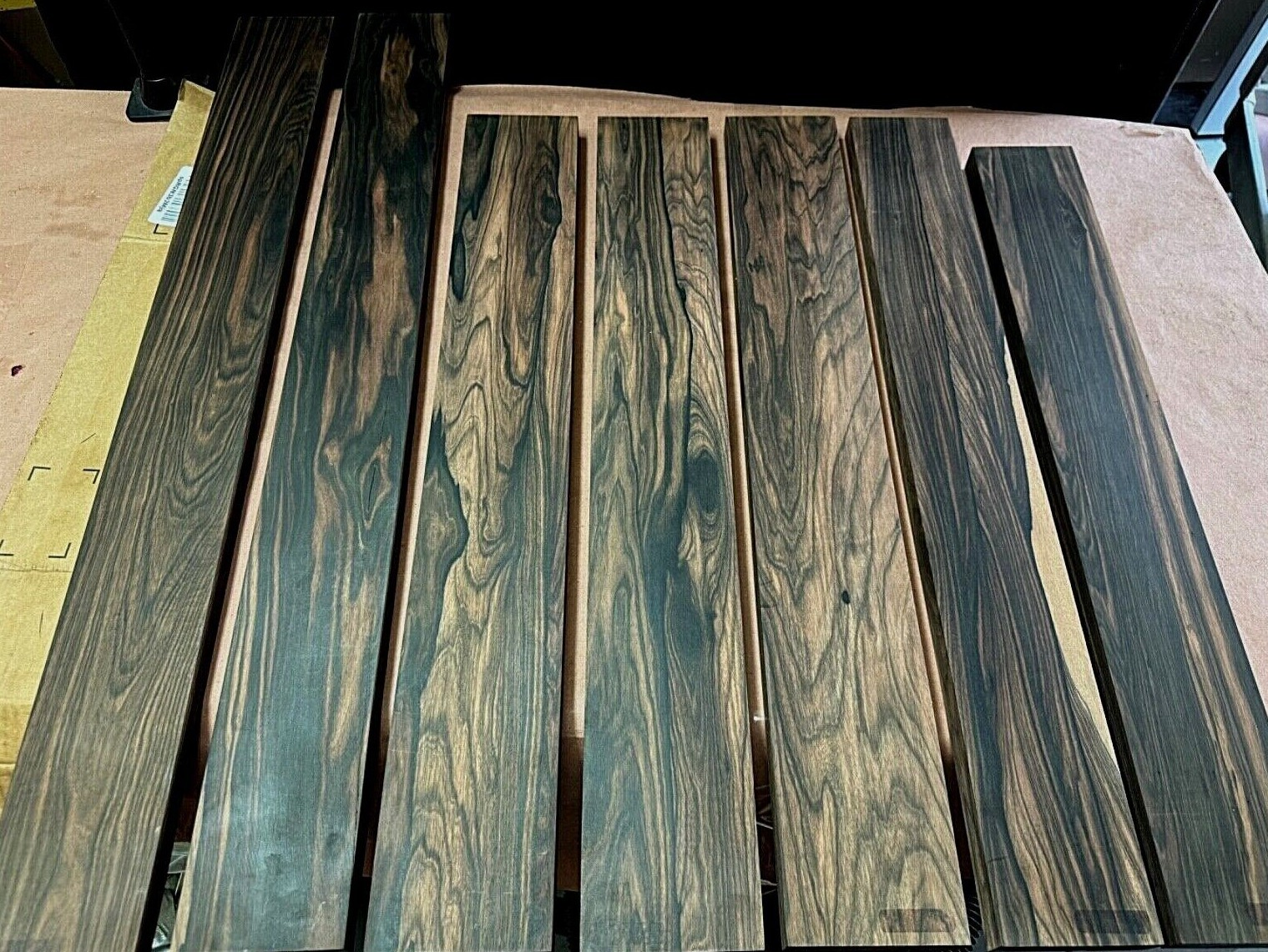 MUN EBONY ELECTRIC GUITAR NECKS, EXHIBITION GRADE