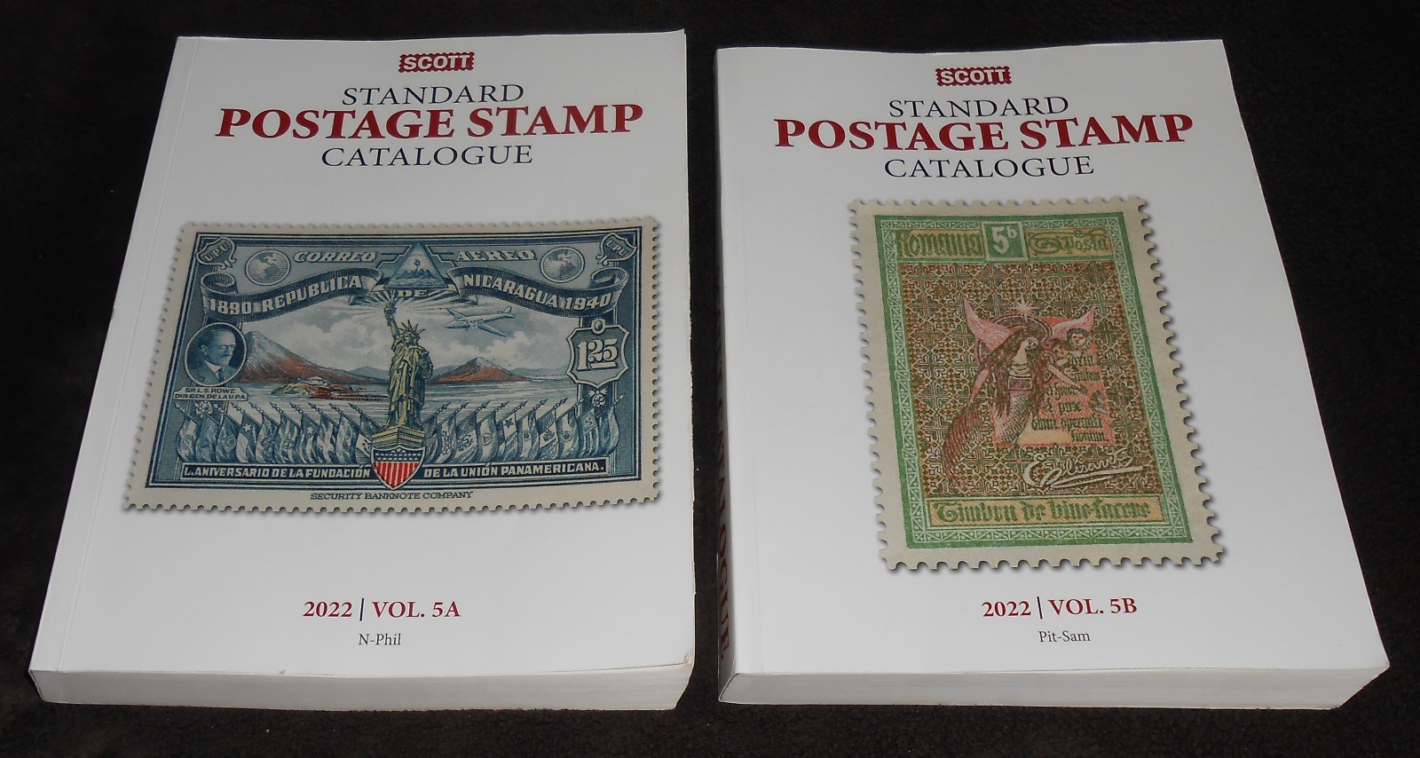 2022 Scott  Postage Stamp Catalogue- Vol. 5A" N- Phil"  & 5B "Pit-Sam"