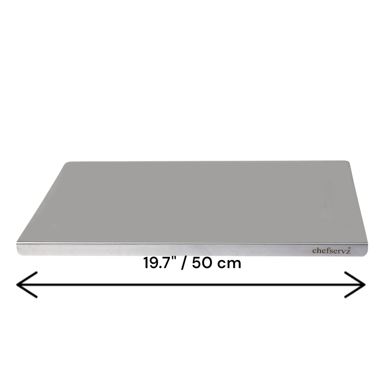 Chefservz Stainless Steel Cutting Board for Multi-Purpose Use 19.7 L x 15.8" W