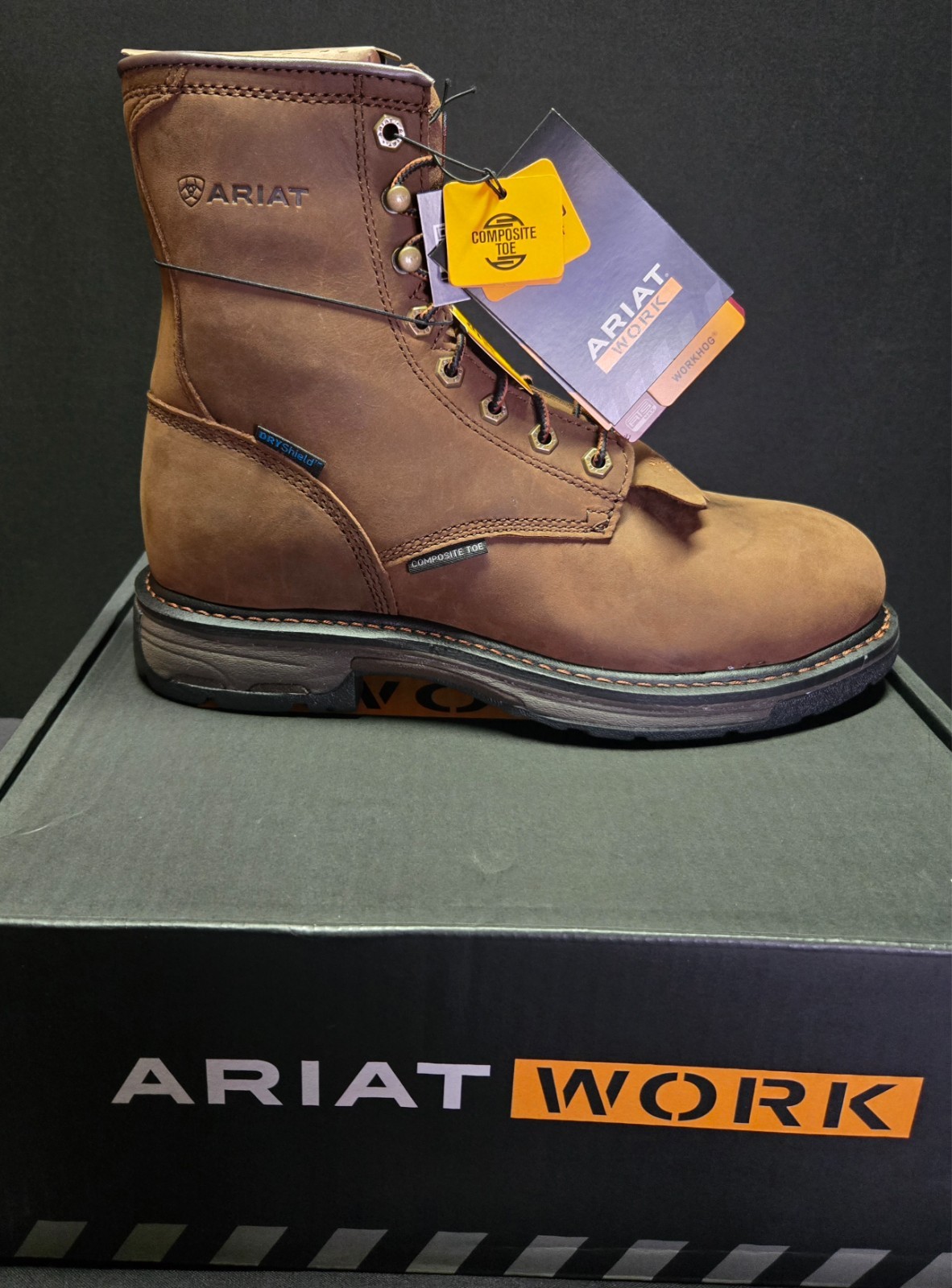 Ariat Workhog H2O Comp Toe Men's Work Boots Sizes 8.5-14
