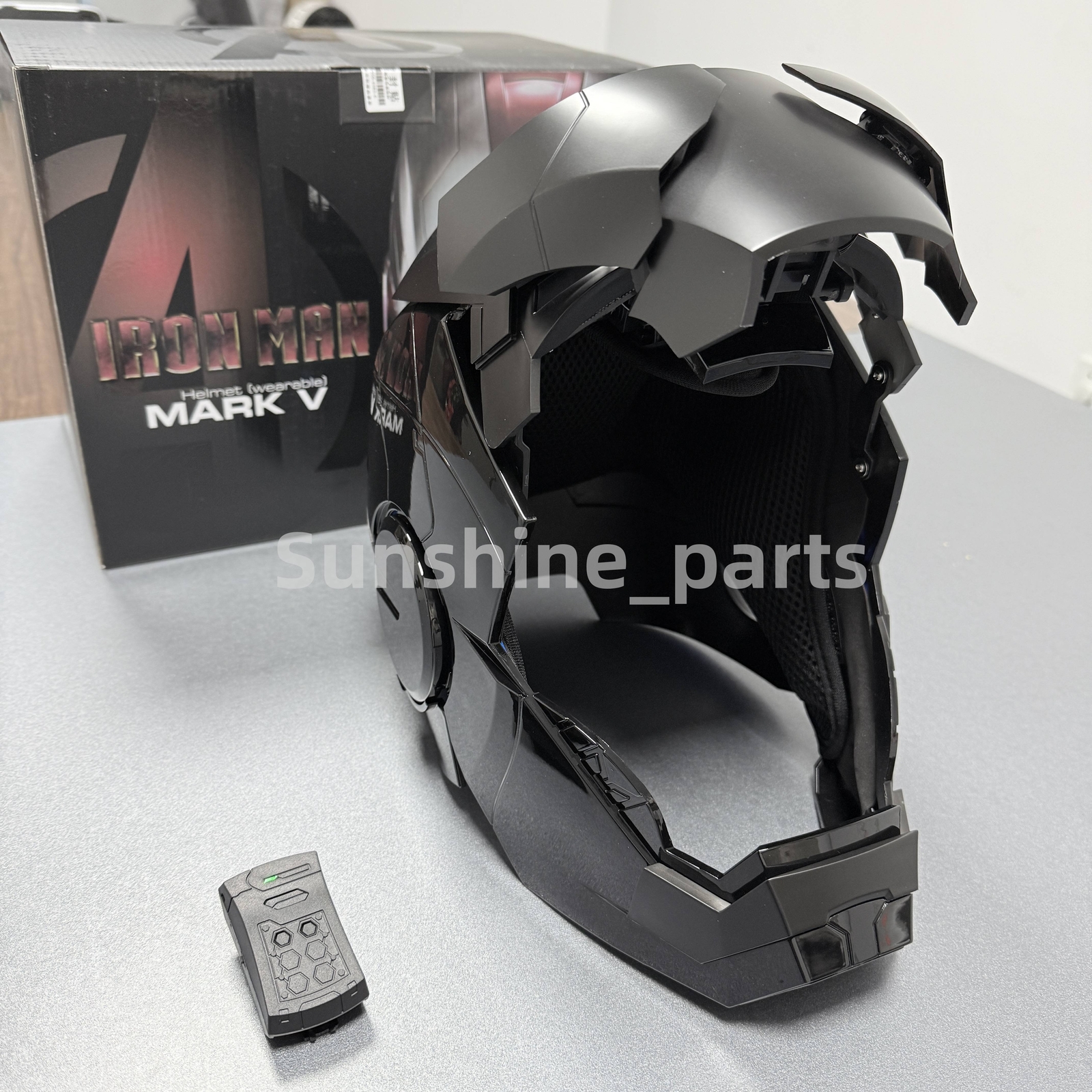 2025 Autoking Iron Man Black MK5 Helmet Electronic Wearable Voice-control Mask