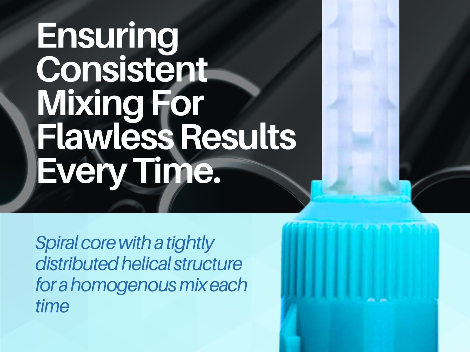 Dental Mixing Tips 1:1 Ratio 6.8cm Crown & Bridge Impression, 50-Pack Green