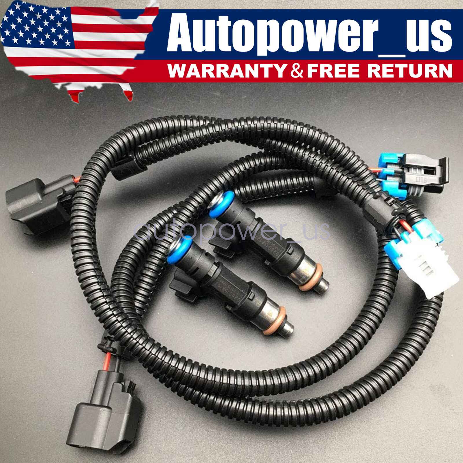 2X Fuel Injectors w/ Harness Fit For Polaris Ranger XP 800 Ranger 800 2011-2014