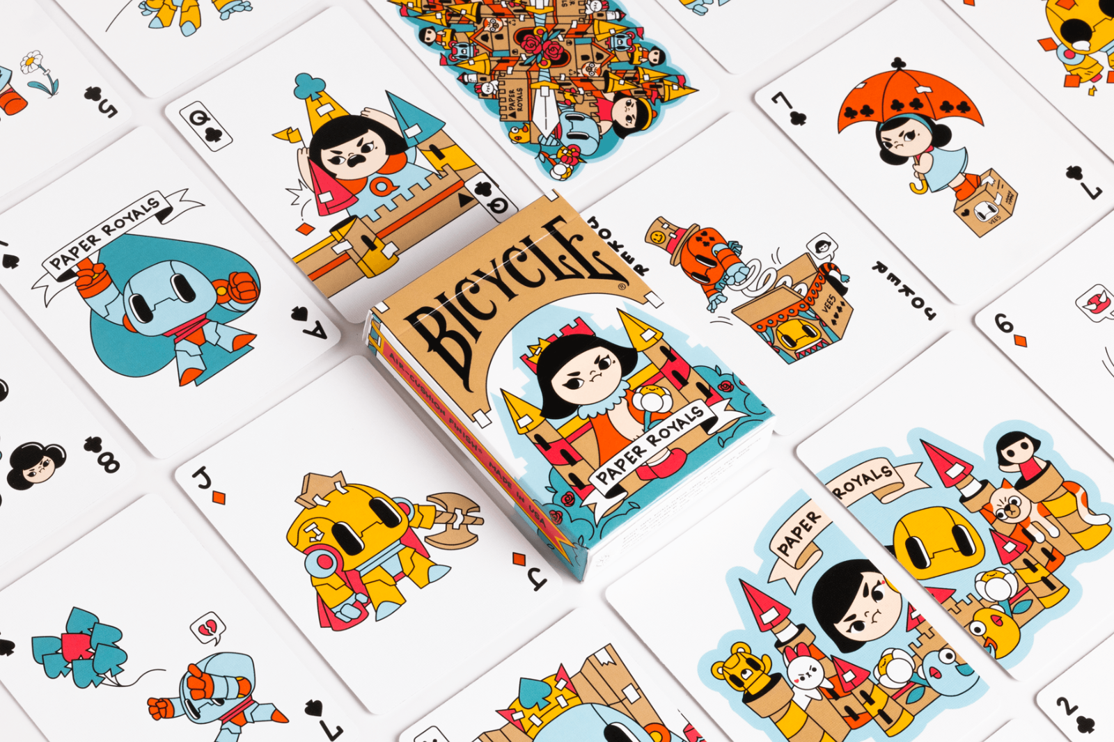 1 DECK Bicycle Paper Royals playing cards USA SELLER!