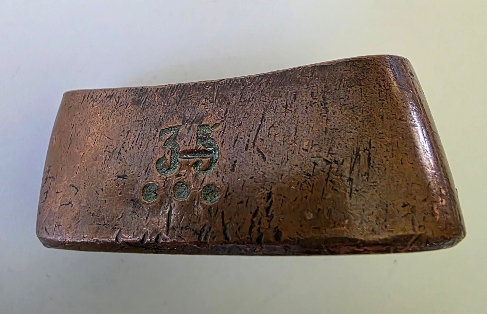 Antique 19th Century Bronze Millinery Leaf Press Mold