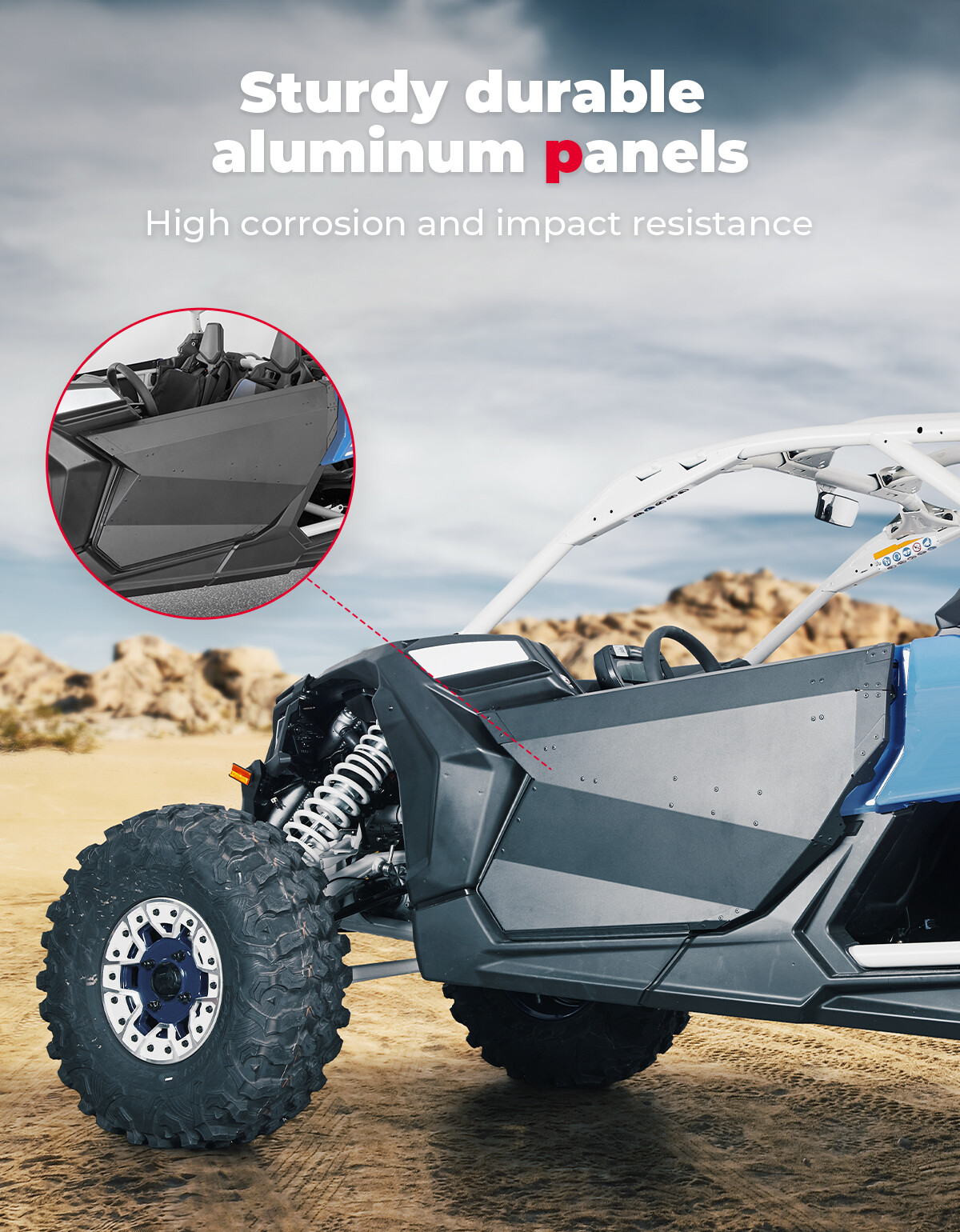 Front & Rear Aluminum Full Doors For Can-Am X3 MAX 2017-2024 4 Seat #715004753