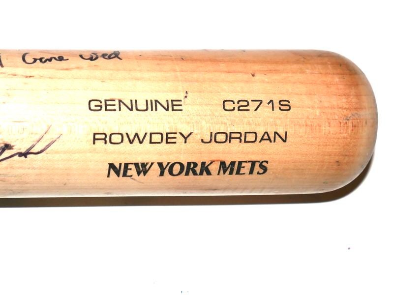 LUKE WADDELL GWINNETT STRIPERS GAME USED LOUISVILLE SLUGGER C271S BAT BRAVES