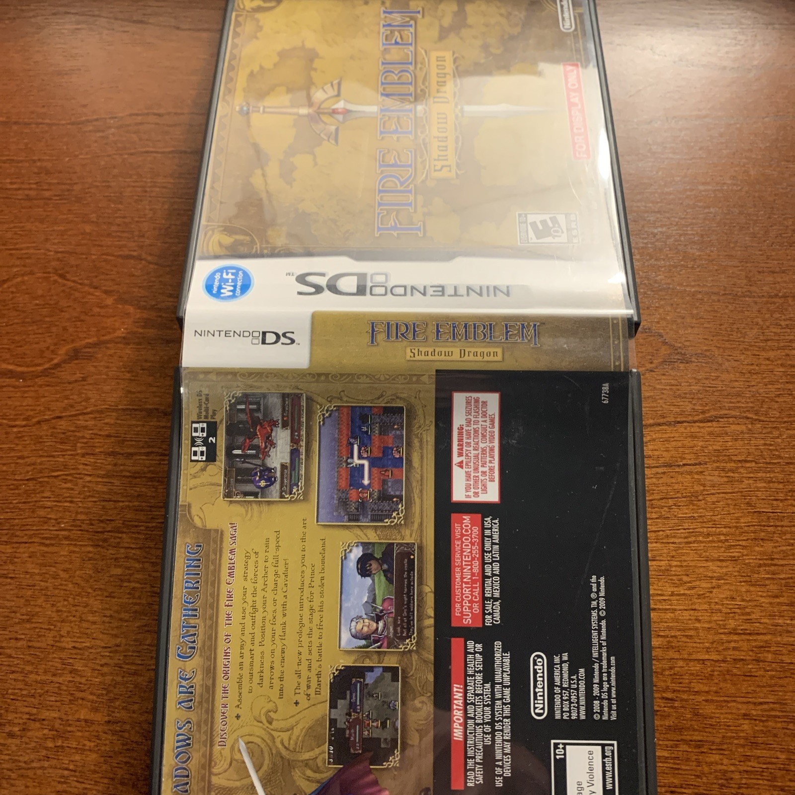 Fire Emblem Shadow Dragon Nintendo DS Replacement Case ONLY No Game -For Display