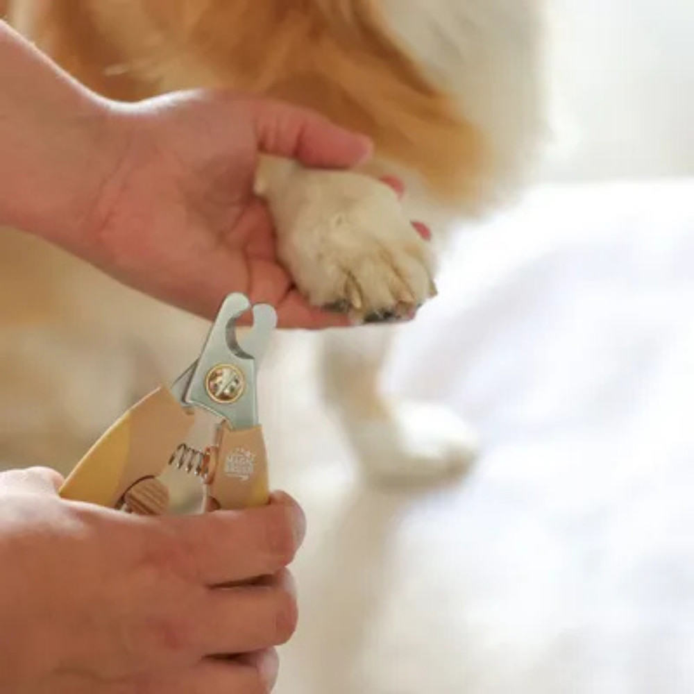 Magic Brush Dog Nail Clippers – Stainless Steel Grooming Tool with Safety Guard