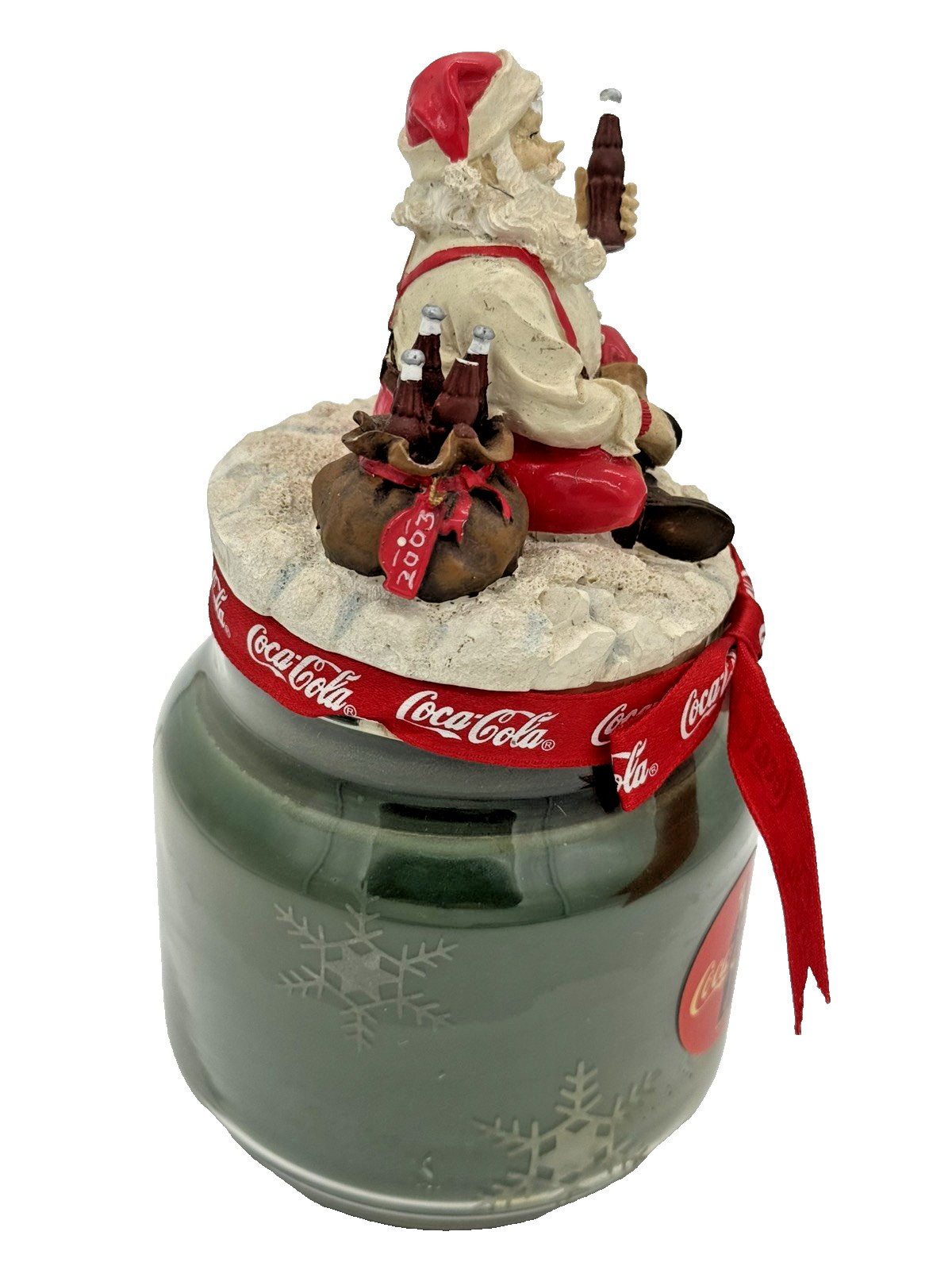 Coca-Cola Holiday Candle 2003 Christmas Santa Claus Decorative Coke Collectible