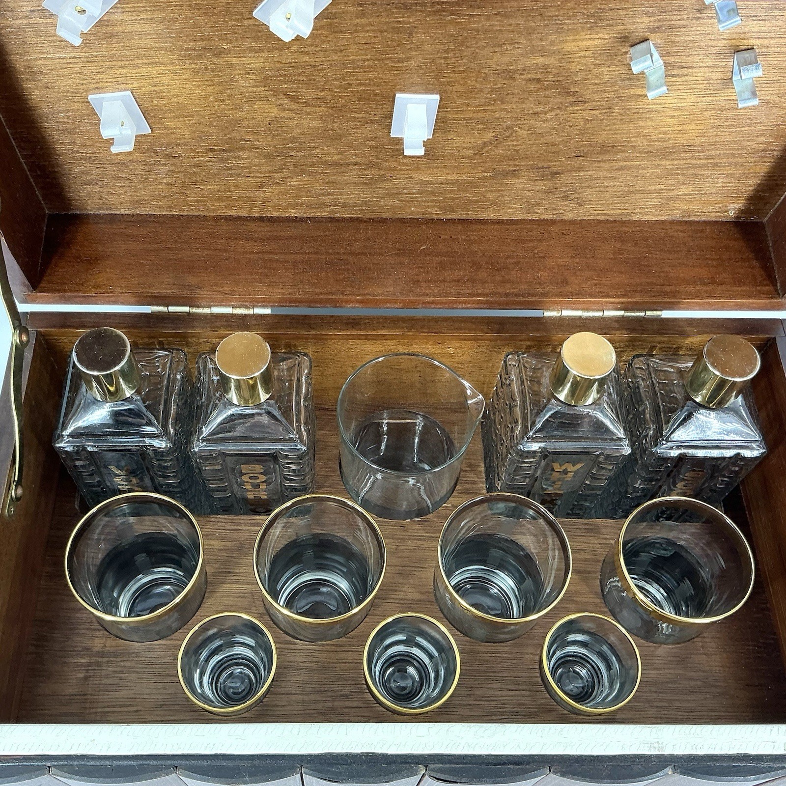 Vintage Midcentury Karoff Mini Bar Faux Books Liquor Cabinet MCM 1950s