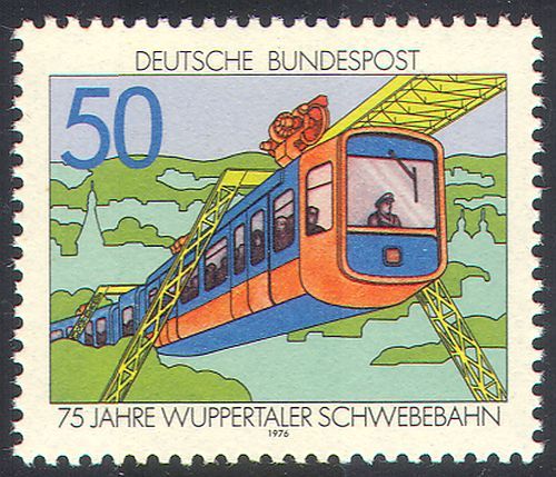 Germany 1976 Train/Railway/Transport/Monorail/Rail/Engineering 1v (n25166)
