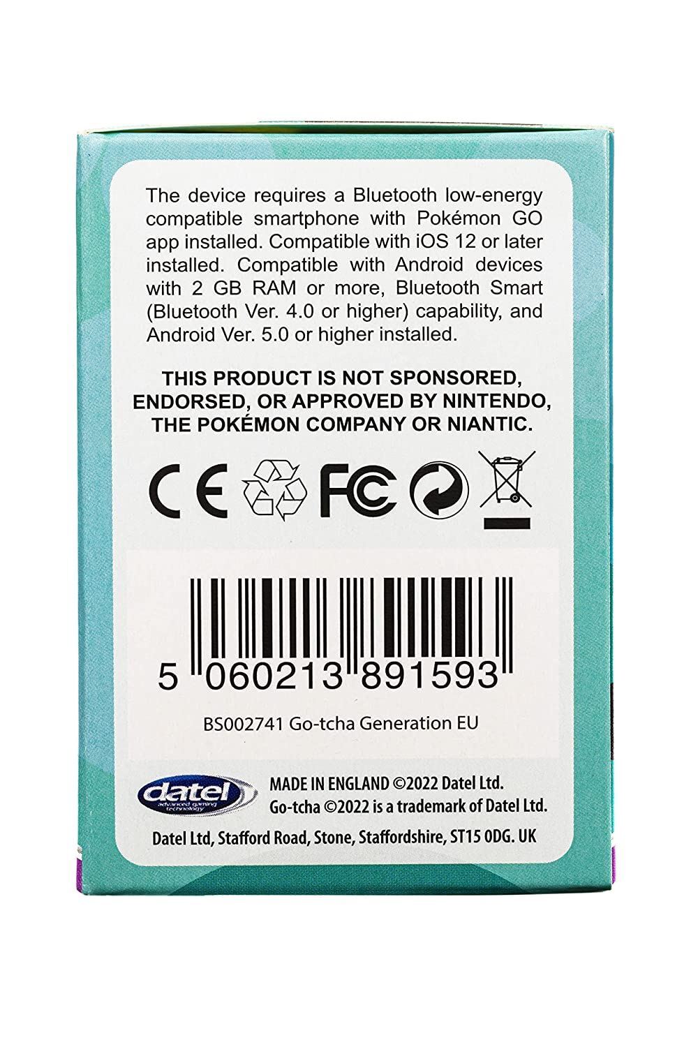 Datel Pokemon GO-TCHA Generation Wristband For Pokemon Go - iPhone & Android