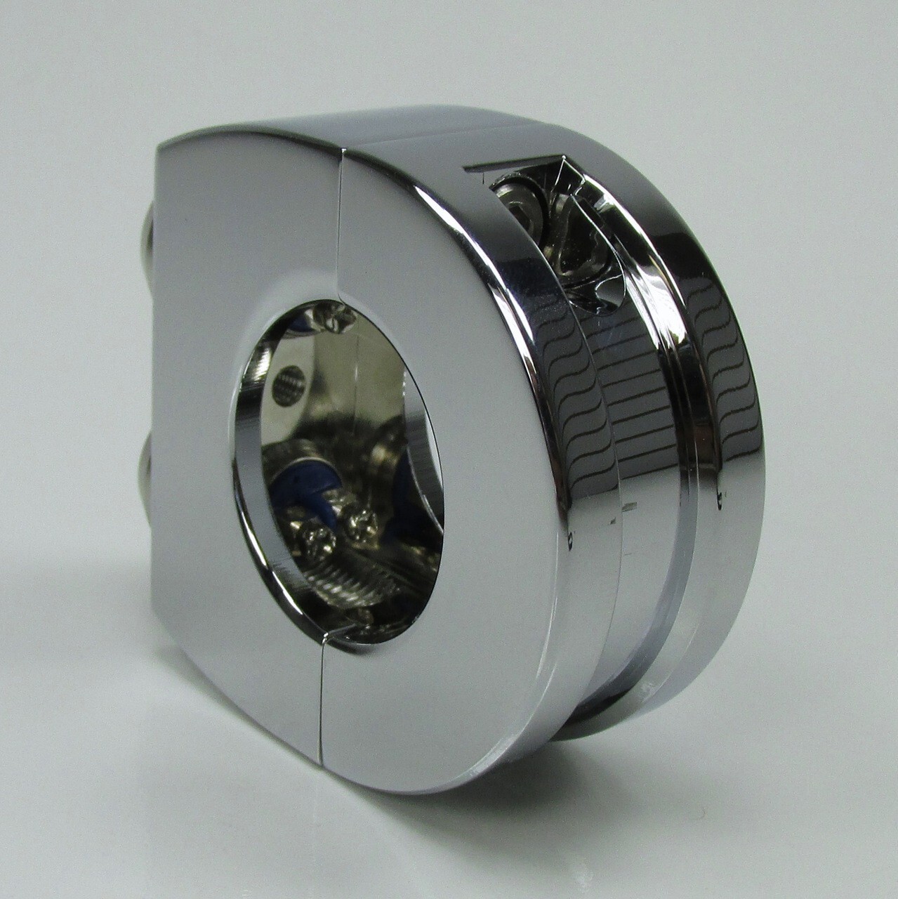 Billet Alum. 2-Button, Chrome Switch Block for 1" Handlebars Custom Chopper Cafe