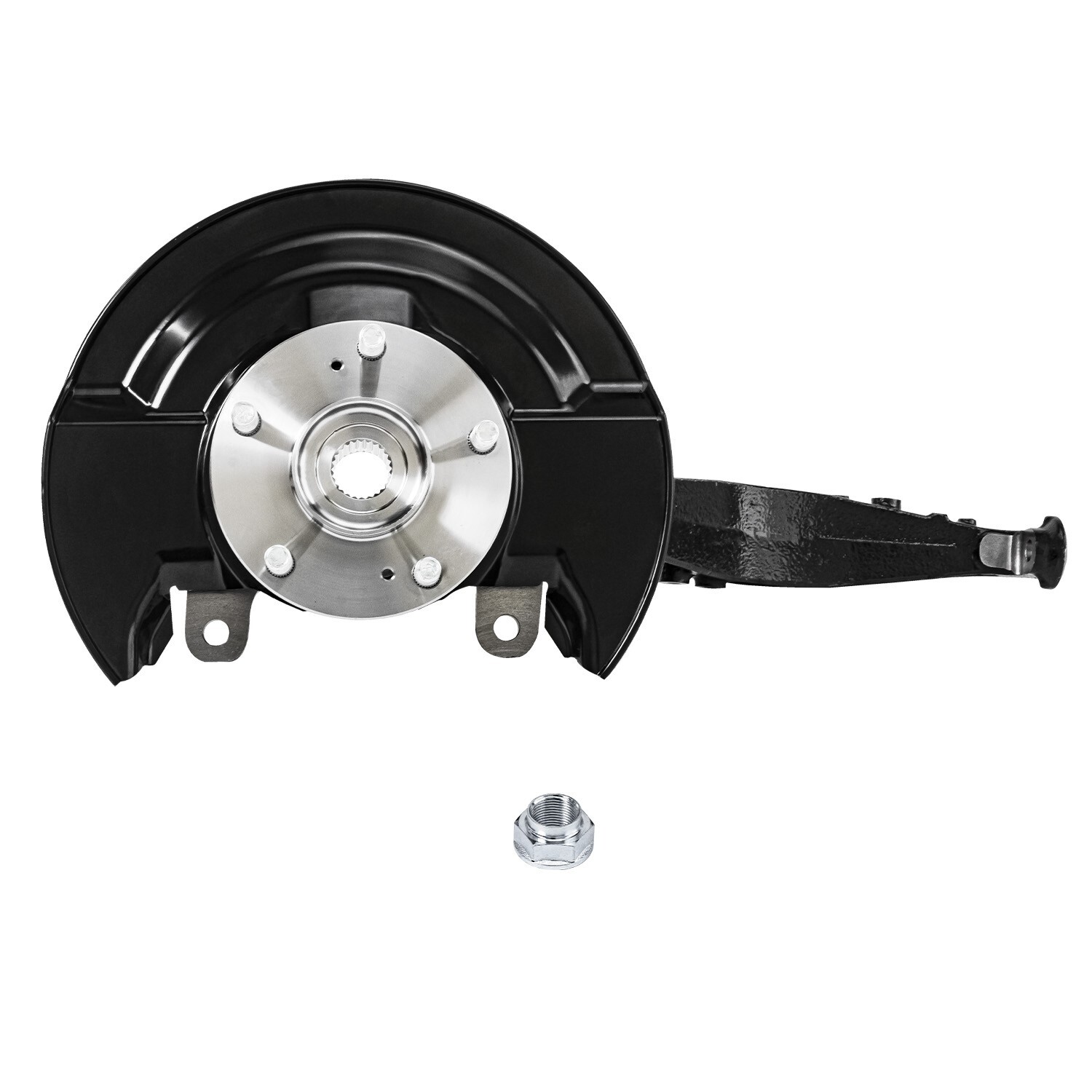 Front Left Steering Knuckle & Wheel Hub Bearing for 2003- 2007 Honda Accord 2.4L