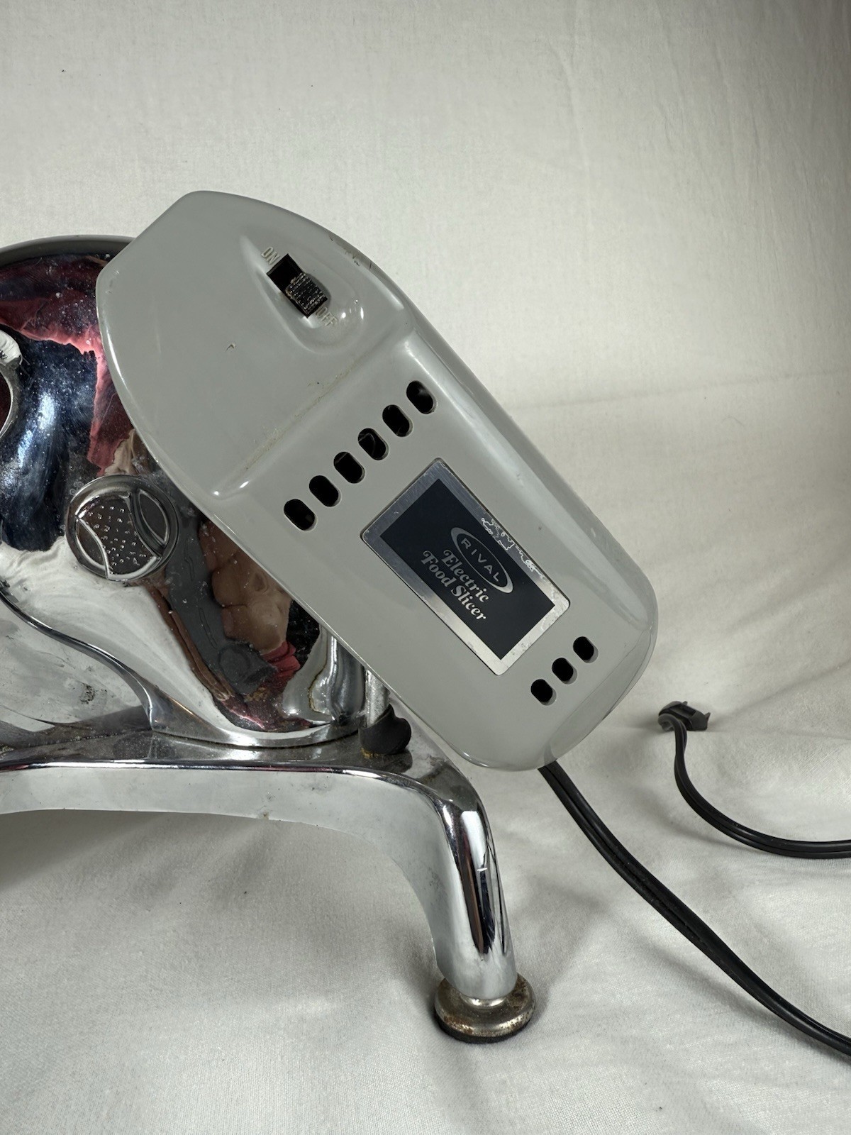 Rival Electric Chrome Food Slicer Model 65301 110IE/3 - Deli Meat Cutter Tested