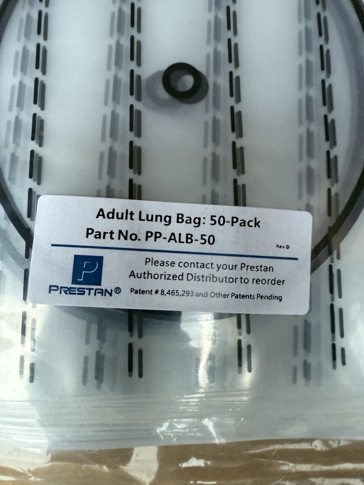 50 Pack Lung Bags for ADULT Prestan CPR manikins, item# PP-ALB-50