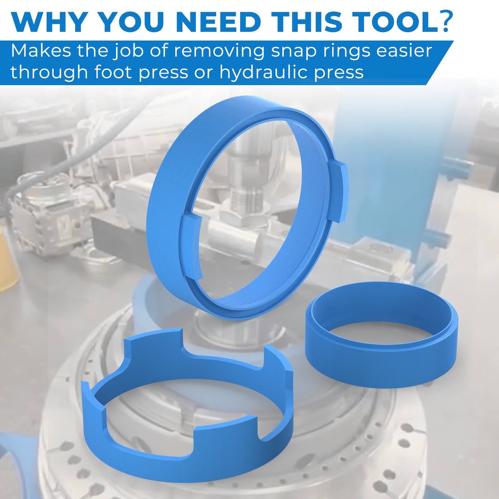 For Ford 10R80 Piston Compressor Tool & Transmission Removal Clutch Ring Tool