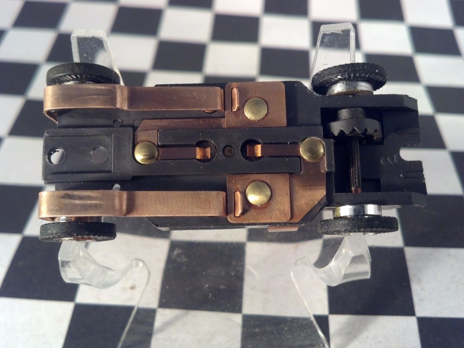 Original Aurora Solid Rivet Thunder Jet 500 T-Jet HO Scale Slot Car Chassis