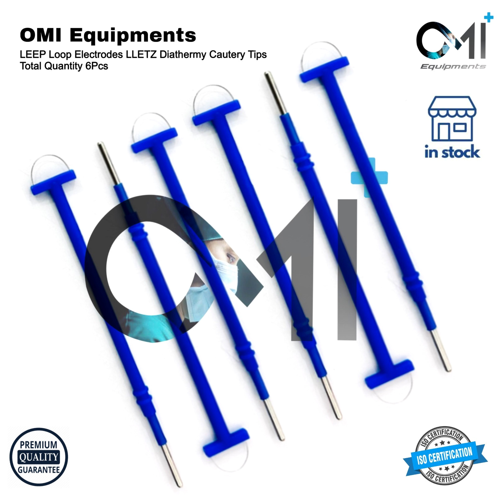 LLETZ LEEP Electrosurgical Electrodes Cautery Tips Diathermy Loop Electrode 6Pcs