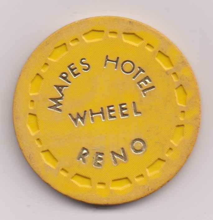 Mapes Hotel Casino Roulette Chip - Reno, Nevada