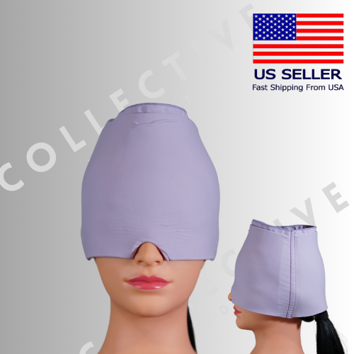 Migraine Ice Head Wrap Cap, Instant Relief, 360 degrees Hot & Cold Therapy.