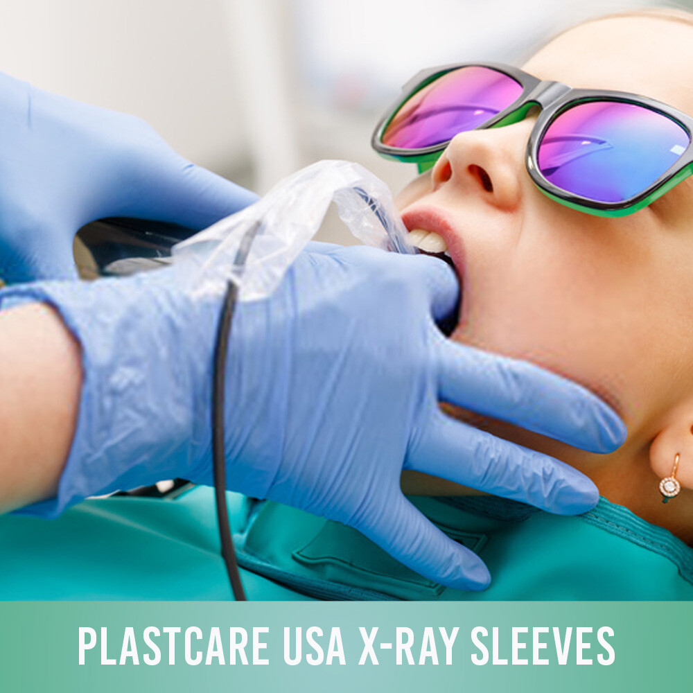 3000 Disposable Plastic Digital X-Ray Sensor Cover Barrier Sleeves (8" x 1 3/8")