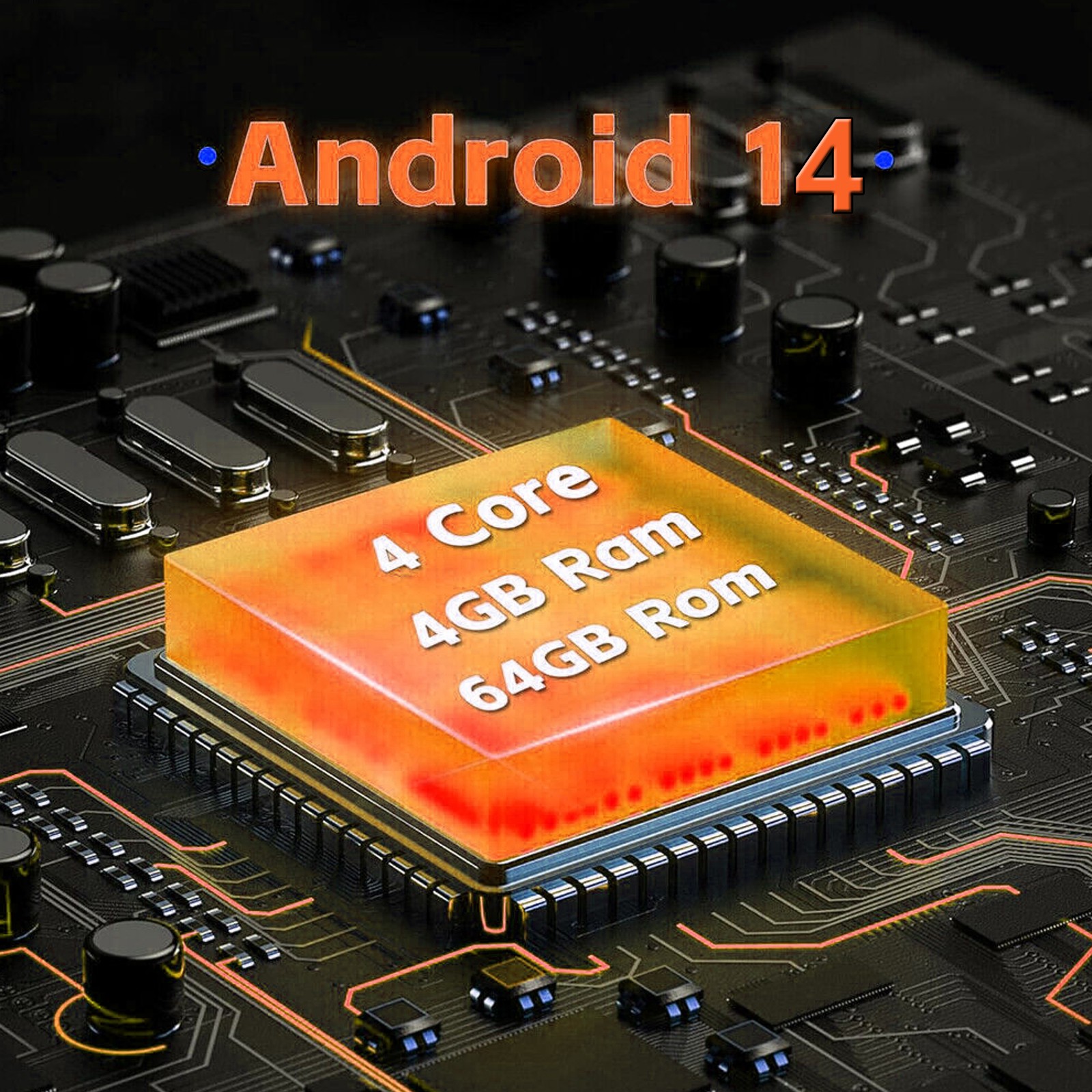 64G Android 14 CarPlay For Cadillac Escalade 2007-2014 Car Stereo Radio GPS Navi