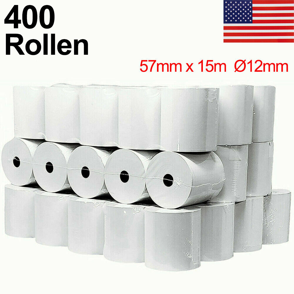 400 Rolls Thermal Paper 2 1/4" x 50' Cash Register Credit Card POS Receipt Paper